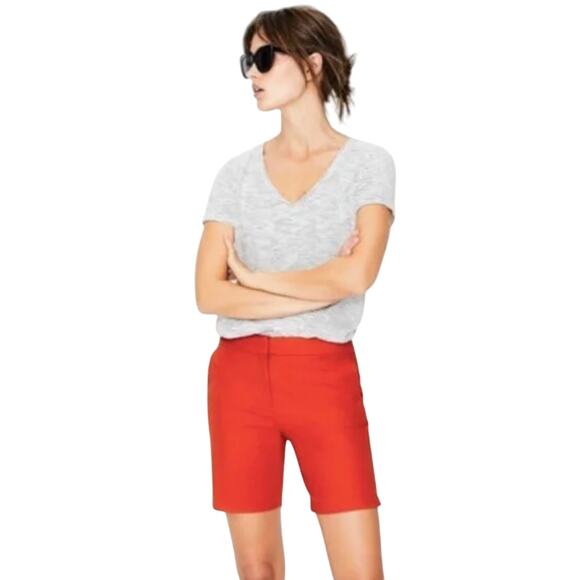 Boden Pants - Boden Women's Richmond Shorts Size 14 Chino Red Pop 9" Inseam T0486
